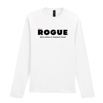 I’m A Rogue - Long sleeve t-shirt – Core Statement White  Thumbnail