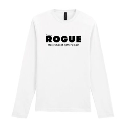 I’m A Rogue - Long sleeve t-shirt – Core Statement White  Thumbnail