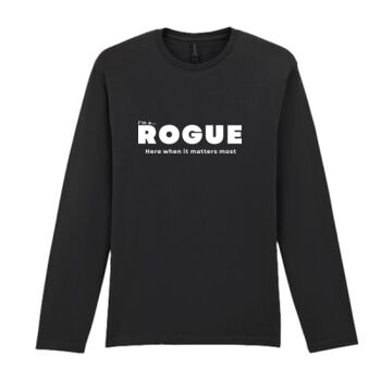I’m A Rogue - Long sleeve t-shirt – Core Statement Black  Thumbnail