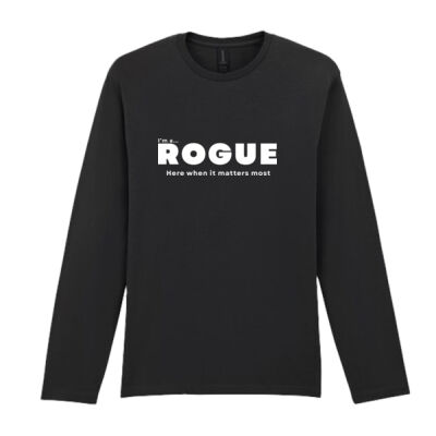 I’m A Rogue - Long sleeve t-shirt – Core Statement Black  Thumbnail
