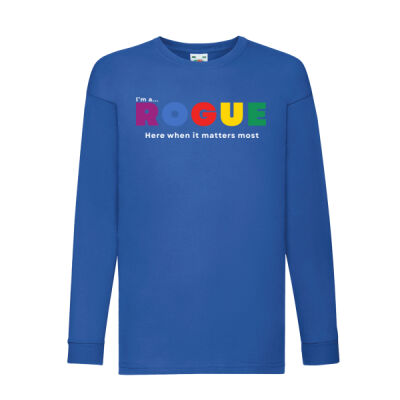 I’m A Rogue - Kids long sleeve  T – Bold Statement Colour  Thumbnail