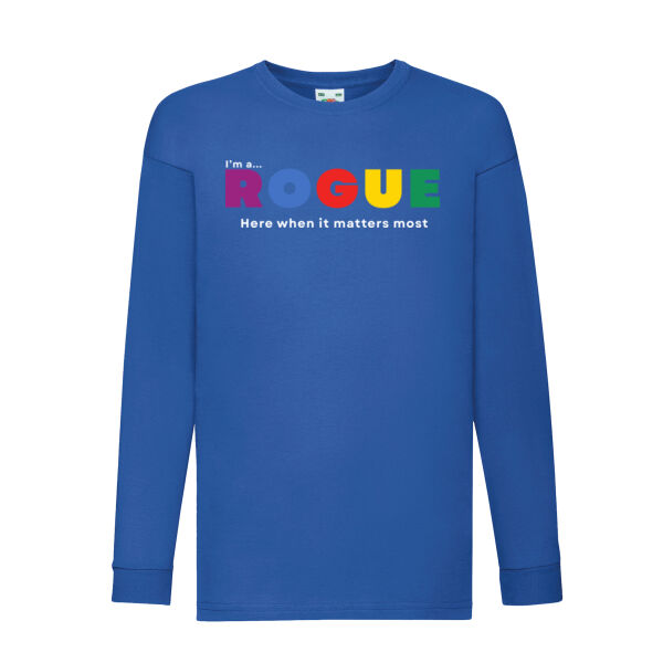I’m A Rogue - Kids long sleeve  T – Bold Statement Colour  Thumbnail