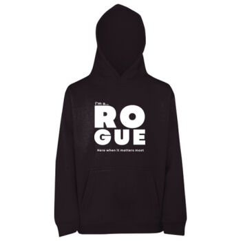 I’m A Rogue - Kids Hoodie – Core Statement Black  Thumbnail