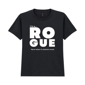 I’m A Rogue - Youth T-shirt – Core Statement Black  Thumbnail