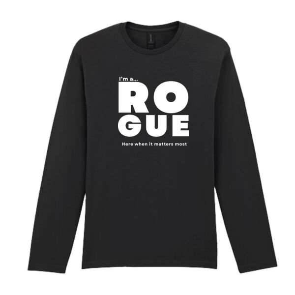 I’m A Rogue - Adult Long sleeve t-shirt – Core Statement Black  Thumbnail