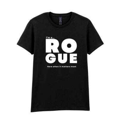 I’m A Rogue - Women's t-shirt – Core Statement Black  Thumbnail