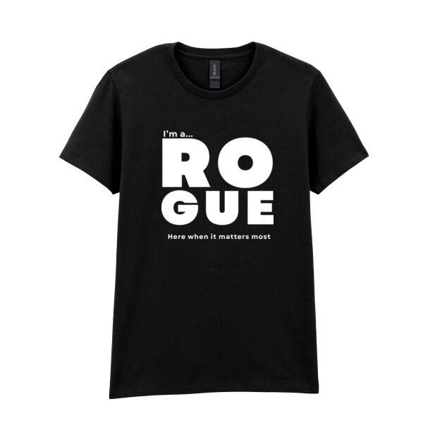 I’m A Rogue - Women's t-shirt – Core Statement Black  Thumbnail