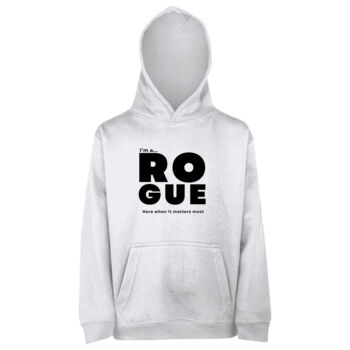 I’m A Rogue - Kids Hoodie – Core Statement White  Thumbnail