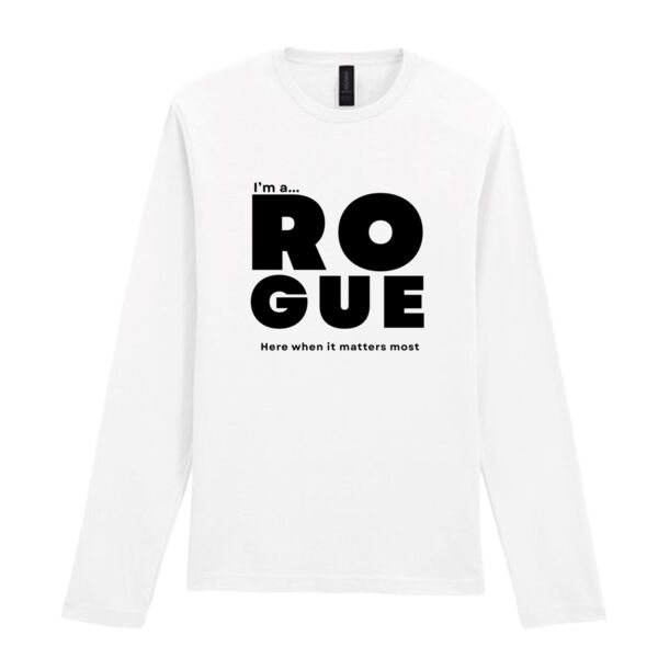 I’m A Rogue - Adult Long sleeve t-shirt  – Core Statement White  Thumbnail