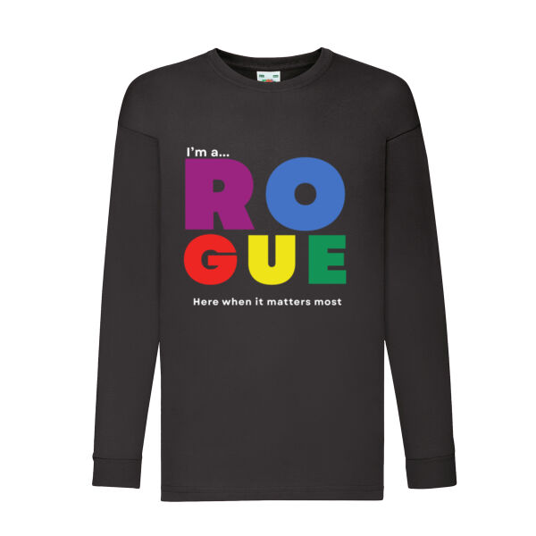 I’m A Rogue - Kids long sleeve  – Bold Statement Colour  Thumbnail